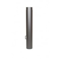 2MM 150 sectie 1000 mm met klep zwart