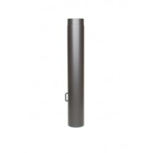 2MM 150 sectie 1000 mm met klep zwart
