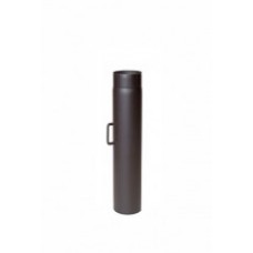 2MM 120 sectie 500 mm met klep zwart