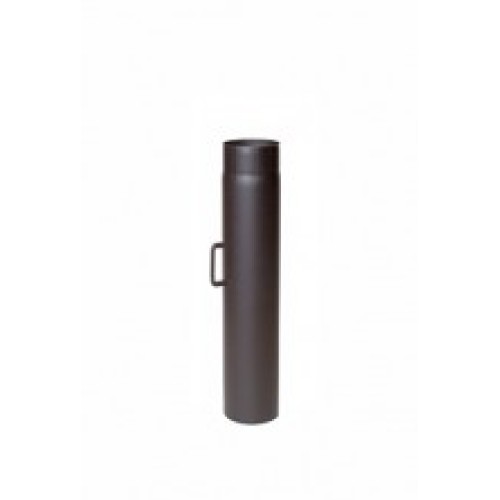 2MM 120 sectie 500 mm met klep zwart