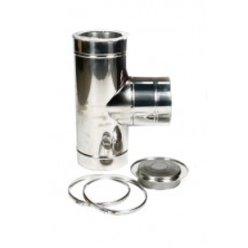 DW-150 T-stuk 90° + deksel