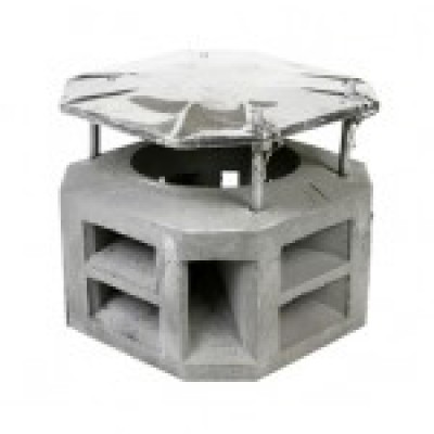 Meteoorkap 40 cm met gaas Meteoorkap 40 cm met gaas